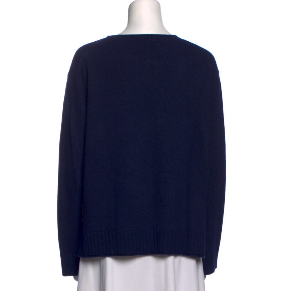 Jenni Kayne Navy Crewneck Everyday Sweater - M - Picture 4 of 8